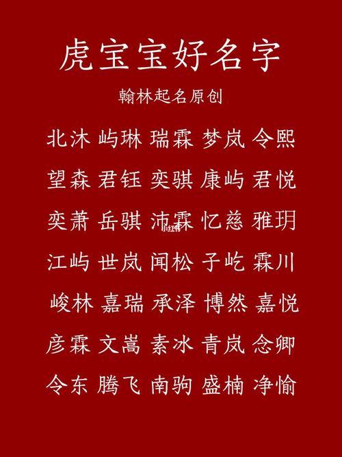 起名字给属虎的宝宝