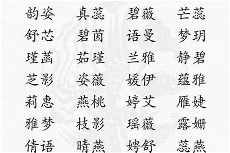 女孩名字中间是诗